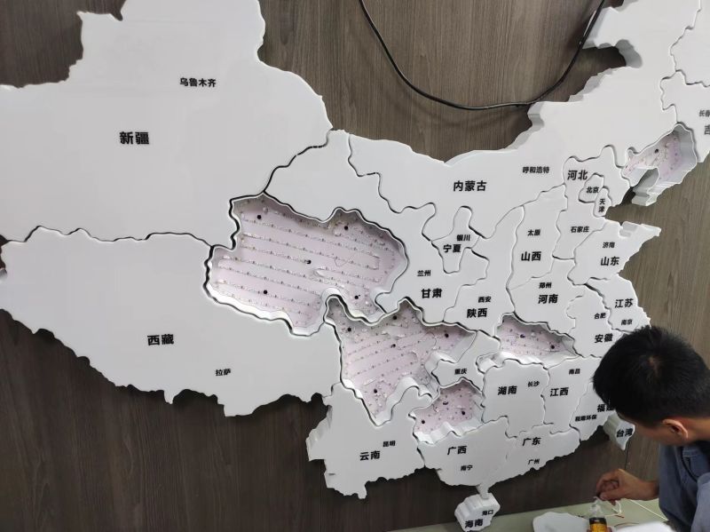 Rose lighting pixel led strip light up the DIY led  map